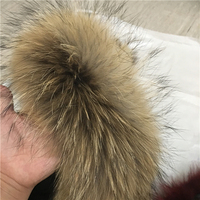 Tissu en fausse fourrure de raton laveur à poils longs et doux fabriqué en usine
