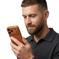 Étui de téléphone en cuir véritable pour iPhone 18 17 16 Pro Max, protection intégrale de l'appareil photo, personnalisation DIY, protection de l'objectif