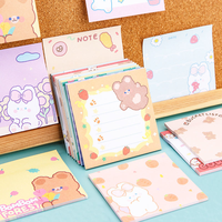 Bloc de Notas Adhesivas Kawaii, Libretas de Apuntes, Papelería para Oficina y Escuela, Pegatinas Adhesivas, Notas Autoadhesivas Personalizadas