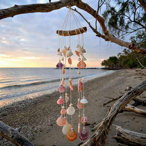 Export Quality Handmade Seashell <b>Wind</b> <b>Chime</b> Natural Coastal Hanging Decoration for Home Garden Resort Wholesale Vietnam - Product Image 1