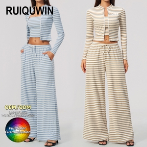 Ruiquwin בגדי נשים מהירה ייבוש ספורט נשיפה ספורט בגדי רוכסן קפוצ 'ון סווטהמכנסיים שלושה חלקים - Product Image 1