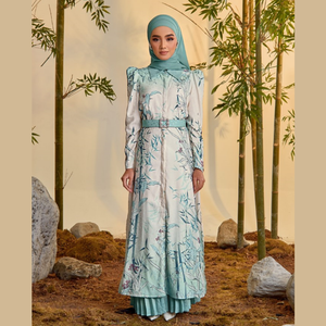 SIPO precio al por mayor alta calidad Rosa mujeres moderno Baju Kurung tela personalizable servicio OEM ropa musulmana - Product Image 1