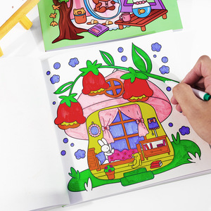 Libros para colorear de personajes de animales bonitos confeccionados para adultos y <span class=keywords><strong>adolescentes</strong></span> Papel DE ARTE transfronterizo de diseño simple y fácil de usar - Product Image 4