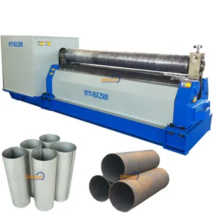 Mechanic electric three rolls 25mm thickness plate manual metal sheet rolling machine 10x2500