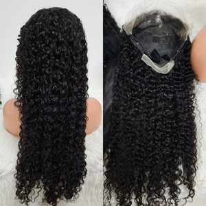 Promotion Letsfly 78$ Perruques frontales 26 pouces de haute qualité 100% cheveux humains 10A Noir & Body Wave 13x4 Dentelle transparente Jerry Curly & Water Wave - Product Image 6
