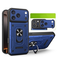 BAILI Factory 2026 Nouvelle coque de téléphone antichoc pour Iphone 8 XR 16, transforme instantanément la caméra en fenêtre coulissante, support d'anneau, coques arrière