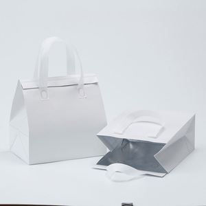New Custom Logo Foldable <b>Reusable</b> Waterproof Nonwoven Soft Lunch <b>Bag</b> Thermal Insulation Aluminum Foil Cooler <b>Bag</b> - Product Image 2