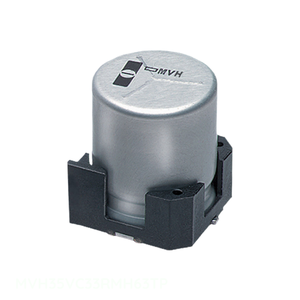 Condensador de Canal de Fabricante CAP ALUM 33UF 20% 35V SMD 33 uF Montaje en Superficie MVH35VC33RMH63TP - Product Image 1