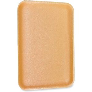 Barquettes à viande GEN jaunes 13,81 x 9,25 x 2,7 100/carton Rangement et conteneur alimentaire (1014YEL) - Product Image 1