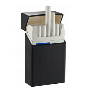 Boîtes à cigarettes personnalisées en silicone noir imperméables, gaufrées, vente en gros, cadeaux de bienvenue pour mariages et promotions - Product Image 1