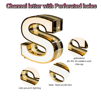 Letreros Luminosos 3D con Logotipo de Marca Refinado, Letrero Comercial Personalizado, Letrero Luminoso LED para Tienda, Letrero Exterior para Negocio
