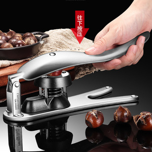 ที่เปิดเกาลัดสแตนเลส 304 แบบกด ที่บีบถั่วอเนกประสงค์สำหรับใช้ในครัวเรือน - Product Image 2