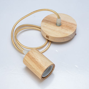 Kit <span class=keywords><strong>de</strong></span> Lámpara Colgante Decorativa, Soporte <span class=keywords><strong>de</strong></span> Madera con Tornillos para <span class=keywords><strong>Techo</strong></span>, Cuerda <span class=keywords><strong>de</strong></span> Cáñamo, Portalámparas E27 para Lámpara Colgante <span class=keywords><strong>de</strong></span> Bambú y Ratán, Cable <span class=keywords><strong>de</strong></span> 2m, Base para Bombilla E26/E27 - Product Image 4