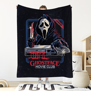 <span class=keywords><strong>Manta</strong></span> Moderna con Estampado Personalizado de <span class=keywords><strong>Collage</strong></span> de Terror Monocromático, <span class=keywords><strong>Manta</strong></span> Decorativa con Corazón Rojo y Arte Gótico para Dormitorio o Sofá - Product Image 6