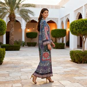 Nuevo Diseño Estilo Dubái, Vestido Largo de Tela de Alta Calidad, Modesto y Elegante con Lentejuelas, Abaya para Mujeres Musulmanas, Proveedor - Product Image 4