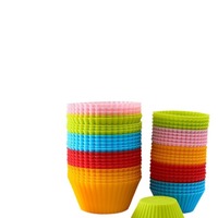Moules à muffins en silicone souple résistant à la chaleur pour une cuisson uniforme, parfaits pour les plateaux à cupcakes de taille standard