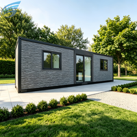 Maison préfabriquée modulaire en conteneur, entièrement meublée, design moderne, pour usage extérieur/entrepôt, solution clé en main