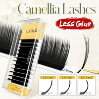 Extensions de cils en cachemire Abonnie Camellia avec boucles LJ, LB, LD, UJ, UB, UC