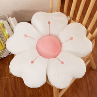 Coussin en peluche personnalisé en forme de fleur Merlocool, coussin en peluche courte et douce en forme de marguerite pour canapé, lit, décoration de dortoir, 35 cm, 50 cm