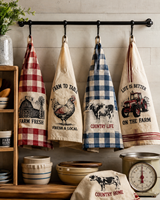 Hoshom Essuie-vaisselle 100% coton, serviettes de cuisine personnalisées imprimées, faible MOQ, prix d'usine