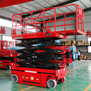 แพลตฟอร์มยกแบบกรรไกรไฟฟ้าเต็มรูปแบบ ประสิทธิภาพความปลอดภัยดีที่สุด สำหรับงานบนที่สูง แบบพับได้ - Product Image 1