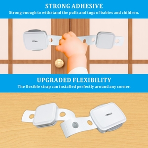Verrous de sécurité pour enfants en plastique PRODIGY LH11 pour portes d'armoires - Sans perçage, protection pour bébé - Product Image 4