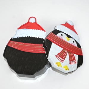 Cute Penguin Christmas Irregular Shaped <b>Tin</b> Can Food Grade Metal Gift <b>Tin</b> for <b>Chocolate</b> Sweets - Product Image 5