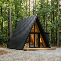 Villa Modulaire de Luxe en Acier pour Résidence d'Invités, Projet de Développement Immobilier, Unité de Maison en A-frame S350