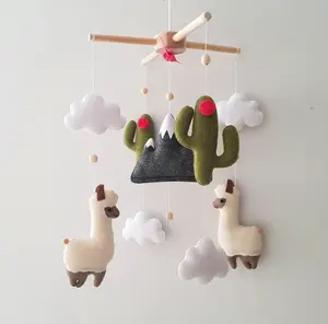 Lama Baby culla mobile lama e cactus decorazione Nursery lama baby shower regalo