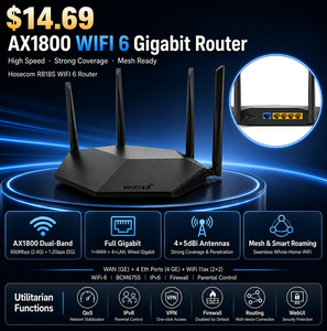 Routeur WiFi6 AX1800 R818s double bande haute vitesse 5G 2.4G sans fil avec chipset Brocom utilisé pour la technologie mesh - Product Image 1