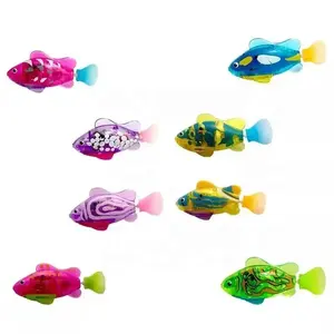 2023 Interactive Swimming Robot Fish Toy For Cat Dog With LED Light Cat Toy