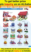 Nouveau design toboggan gonflable pour videur jeu de maison combo gonflable château sautant pour les enfants
