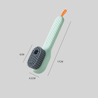 Distributeur automatique de savon liquide Brosse de nettoyage Brosse à récurer pour la cuisine et la lessive avec distributeur de savon Brosse à chaussures multifonction