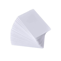 Étiquette NFC miniature en PVC blanc uni personnalisée 50x50mm, carte NFC programmable intelligente