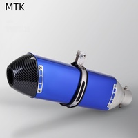 Dayanıklı 51mm Paslanmaz Çelik Susturucu Borusu, Motosiklet Egzozu için Modifiye Edilmiş, Motokros/Off-road/Pit Bike/Scooter/ATV'ye Uyar