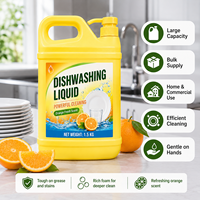 Liquide vaisselle jetable OEM écologique pour la maison et la cuisine, antibactérien, multi-usages, sûr, parfum citron gingembre 15-30%