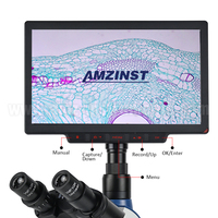 NK-350TLCD10 40X-2500X Digital Biological Microscope With 10.1-Inch LCD Screen Monitor Built-In 2.0MP Microscope Camera