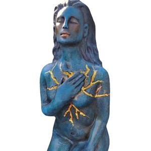 Estatua <span class=keywords><strong>de</strong></span> <span class=keywords><strong>Mujer</strong></span> Curada, Figura <span class=keywords><strong>de</strong></span> Resina <span class=keywords><strong>de</strong></span> la Diosa Junto al Mar, Decoración para Vestíbulo <span class=keywords><strong>de</strong></span> Hotel y Oficina, Esculturas Artísticas - Product Image 1