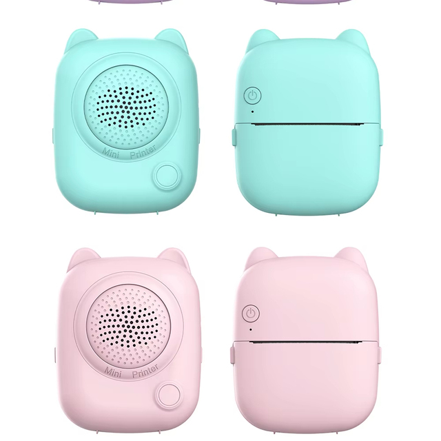 AI Mini PrinterThermal Inkless Printer IOS Android BT Portable Printers Photo Printing Maker Thermal Printer AI