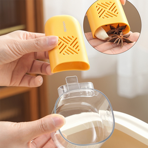 Bpa-free 200ml vuông gạo Scoop có thể tháo rời cơ sở tự nhiên Moth răn đe Hollow xử lý gia vị Pod-<span class=keywords><strong>Bug</strong></span>-proof nhựa đo lường - Product Image 3