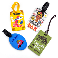 Étiquette de bagage personnalisée en PVC souple, étiquette de nom en caoutchouc, carte en papier, sangle en silicone avec boucle, étiquette de bagage de voyage, cadeau promotionnel d'entreprise