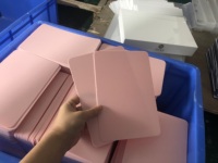 Ensemble de mélangeurs de tuiles de mahjong personnalisables en PVC, couleurs rose, vert, bleu, étanches
