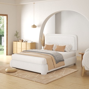 Juego de Muebles de Dormitorio Europeo, Cama King <span class=keywords><strong>Size</strong></span> de Lujo, Cama <span class=keywords><strong>Queen</strong></span> <span class=keywords><strong>Size</strong></span> Moderna con Almacenamiento, Estructura de Cama Doble Tapizada - Product Image 3