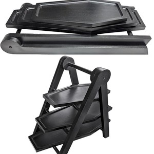 Soporte de Madera de 3 Niveles para Postres de Halloween, Exhibidor Gótico de 3 Niveles para Fiestas en Interiores y Uso en Escritorio - Product Image 4