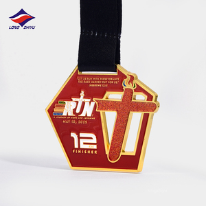 Longzhiyu Fabricant professionnel de médailles Médaille de golf rotative personnalisée Conception gratuite Alliage de zinc Métal Récompense pour les cadeaux de tournoi - Product Image 2