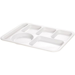 Plato de Melamina con Múltiples Compartimentos, 4/6 Secciones, Fácil de Limpiar, Vajilla Comercial para Hoteles y Cafeterías - Product Image 2