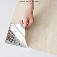 Papier peint PVC auto-adhésif moderne 120cm * 3m Panneau mural en pierre flexible gaufré imperméable à l'eau Fausse brique pelée brique artificielle