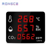 Hot Selling Led Ambient Air Kooldioxide Detector Temperatuur En Vochtigheid Display Indoor CO2 Luchtkwaliteit Monitor