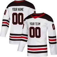 Haute qualité en vrac pratique gardien coupe 4xl pratique Hockey maillots chemise de Hockey sur glace pour hommes avec numéro