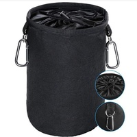 Panier à linge pliable avec cordon de serrage, sac de rangement portable pour extérieur, pour pinces à linge, articles divers, organisateur domestique